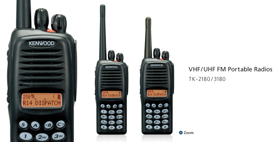 VHF/UHF FM Portable Radios TK-2180/3180