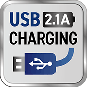 USB 2.1A Charging
