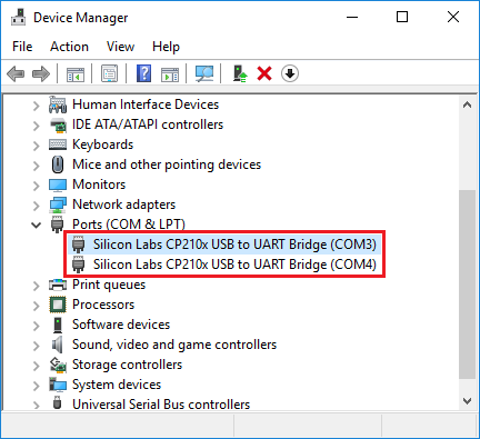 silicon lab cp210x usb to uart bridge