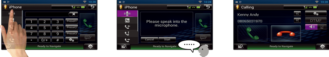 Voice Dialing UI