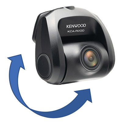 Kenwood 4K Ultra HD Front & Rear Dash Cam w/3 display, Wi-Fi, and GPS
